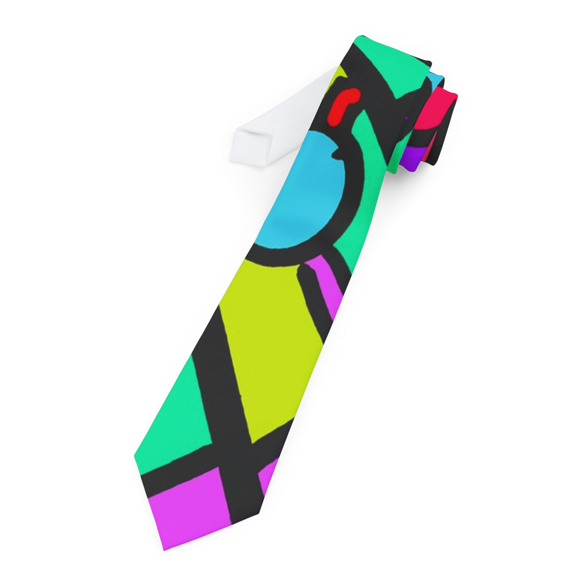Portal Tie 11 -Colorful Abstract Necktie for Artistic Expressions
