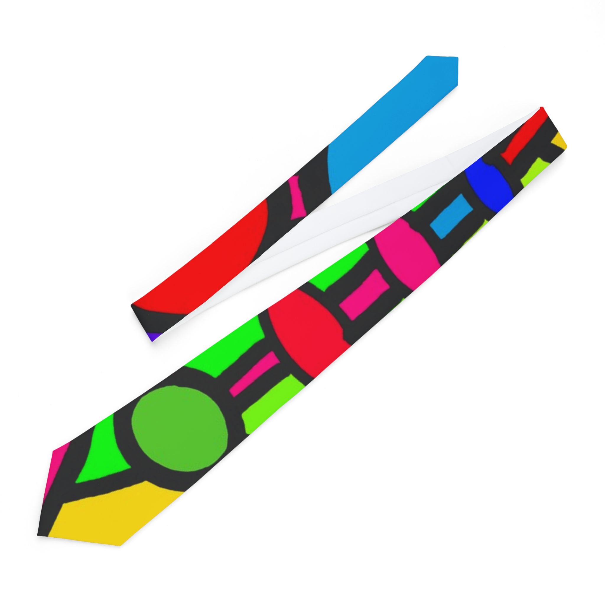 Portal Tie 6 -Colorful Geometric Necktie - Bold and Vibrant Design for Formal Occasions