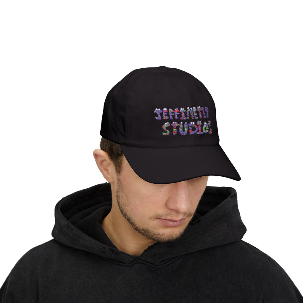 Jeffinetly Studios Dad Cap — 'Serenity Studios' Floral Embroidered Baseball Hat