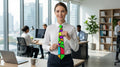 Portal tie 8-Vibrant Stained Glass Necktie for Formal Occasions