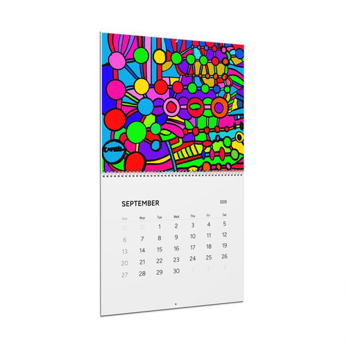2026 Bright Abstract Wall Calendar T — The Portal Calender -by Cappell