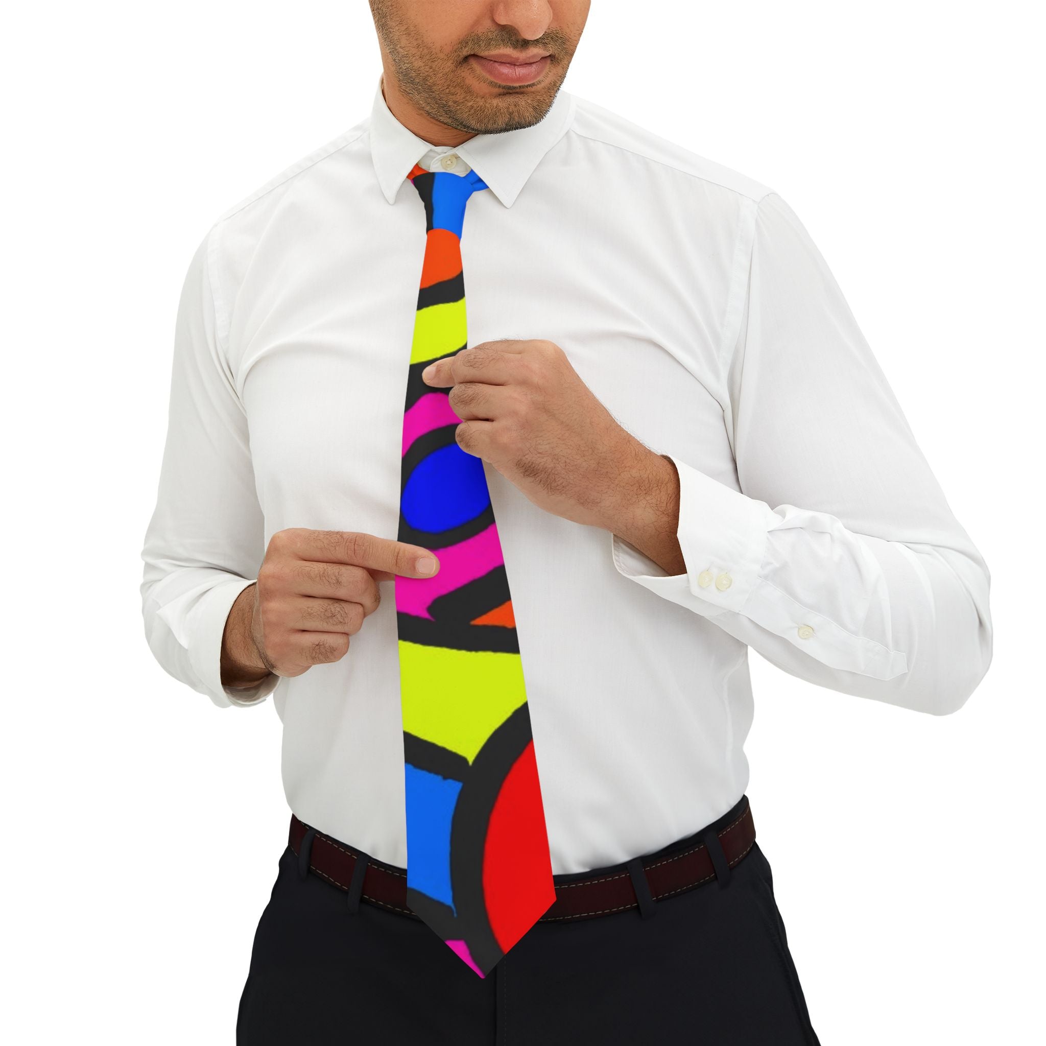 Portal 2 Tie-Colorful Abstract Necktie for Stylish Occasions