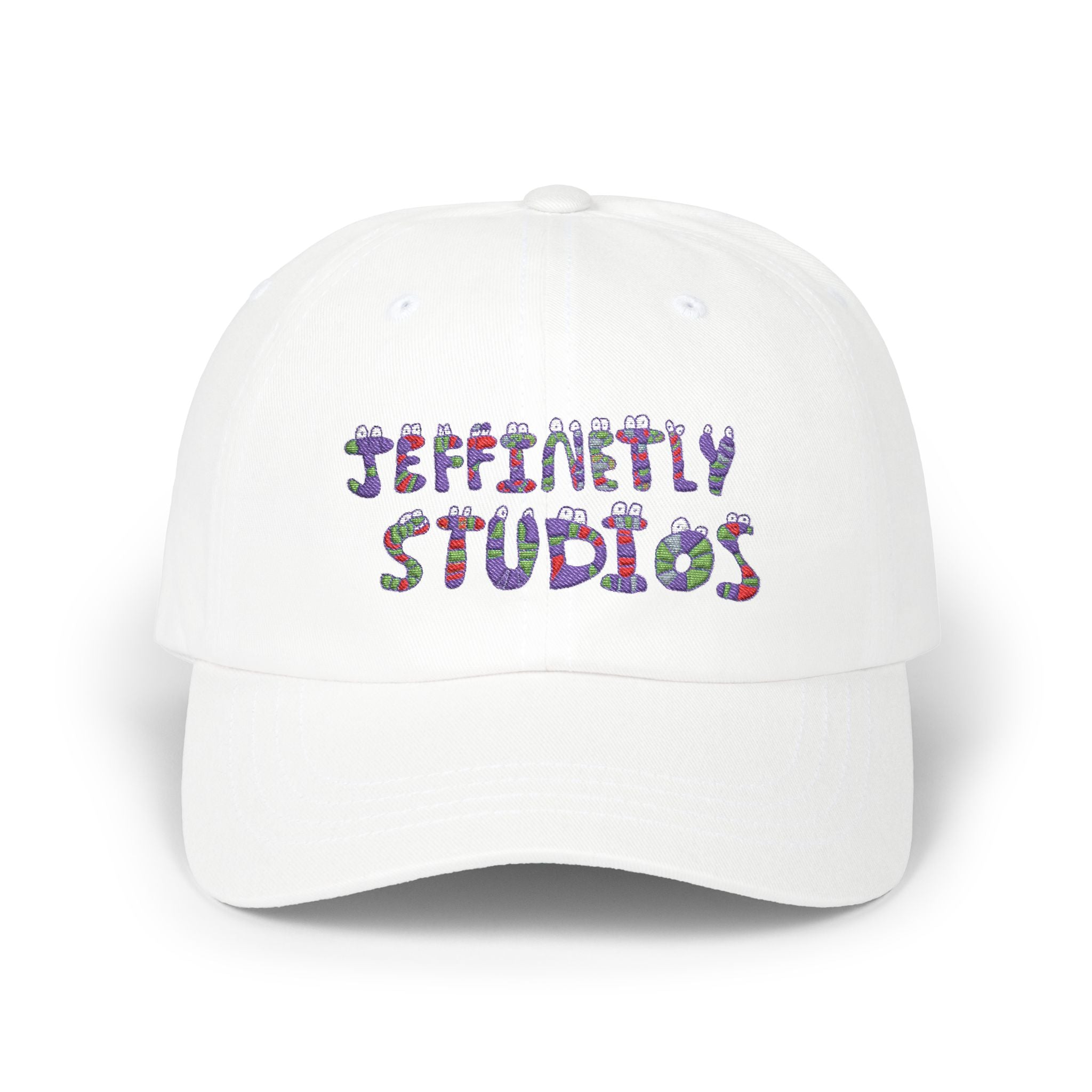Jeffinetly Studios Dad Cap — 'Serenity Studios' Floral Embroidered Baseball Hat