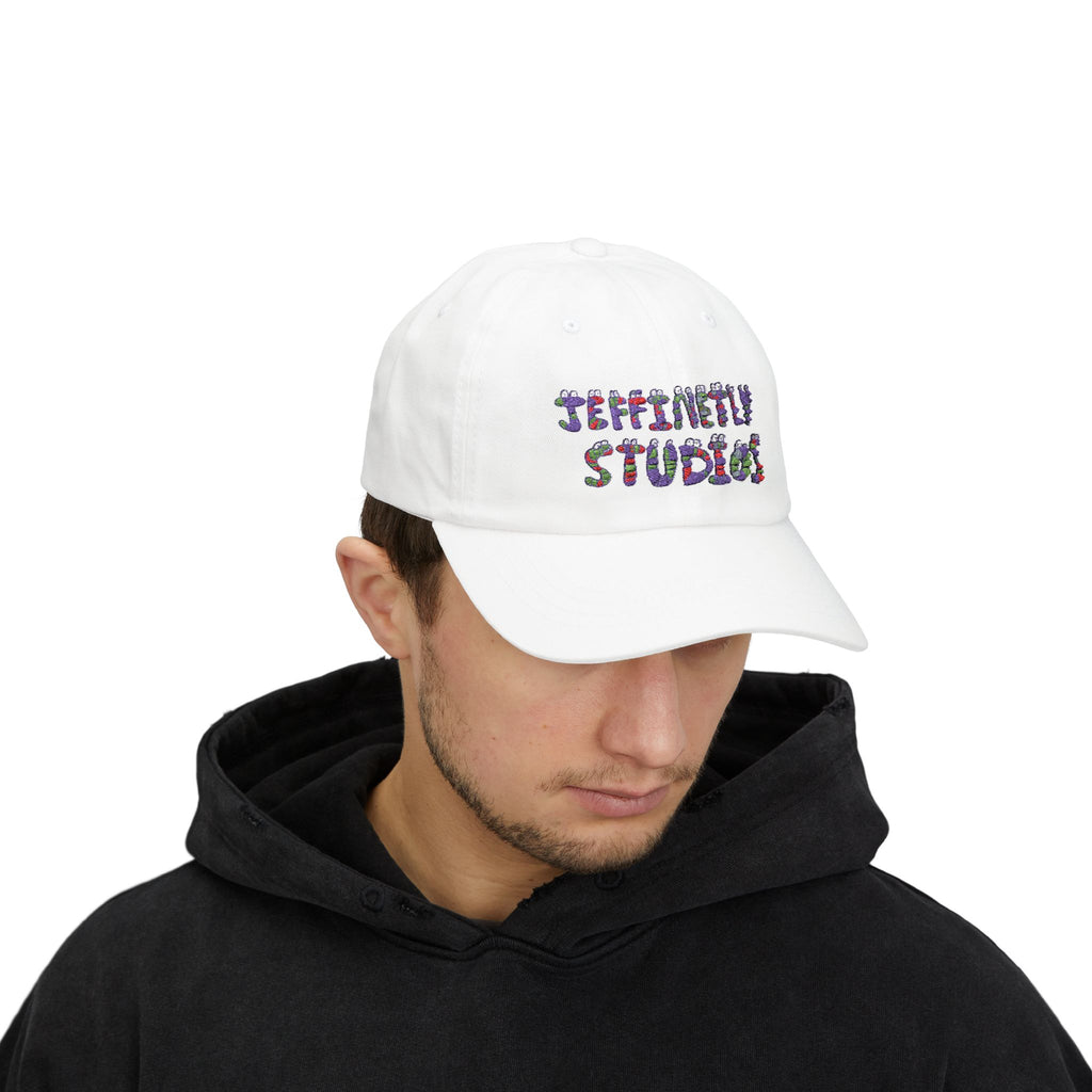Jeffinetly Studios Dad Cap — 'Serenity Studios' Floral Embroidered Baseball Hat