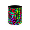 Portal 1  Mug -Colorful Geometric Accent Coffee Mug — Vibrant Abstract Pattern (11/15oz)