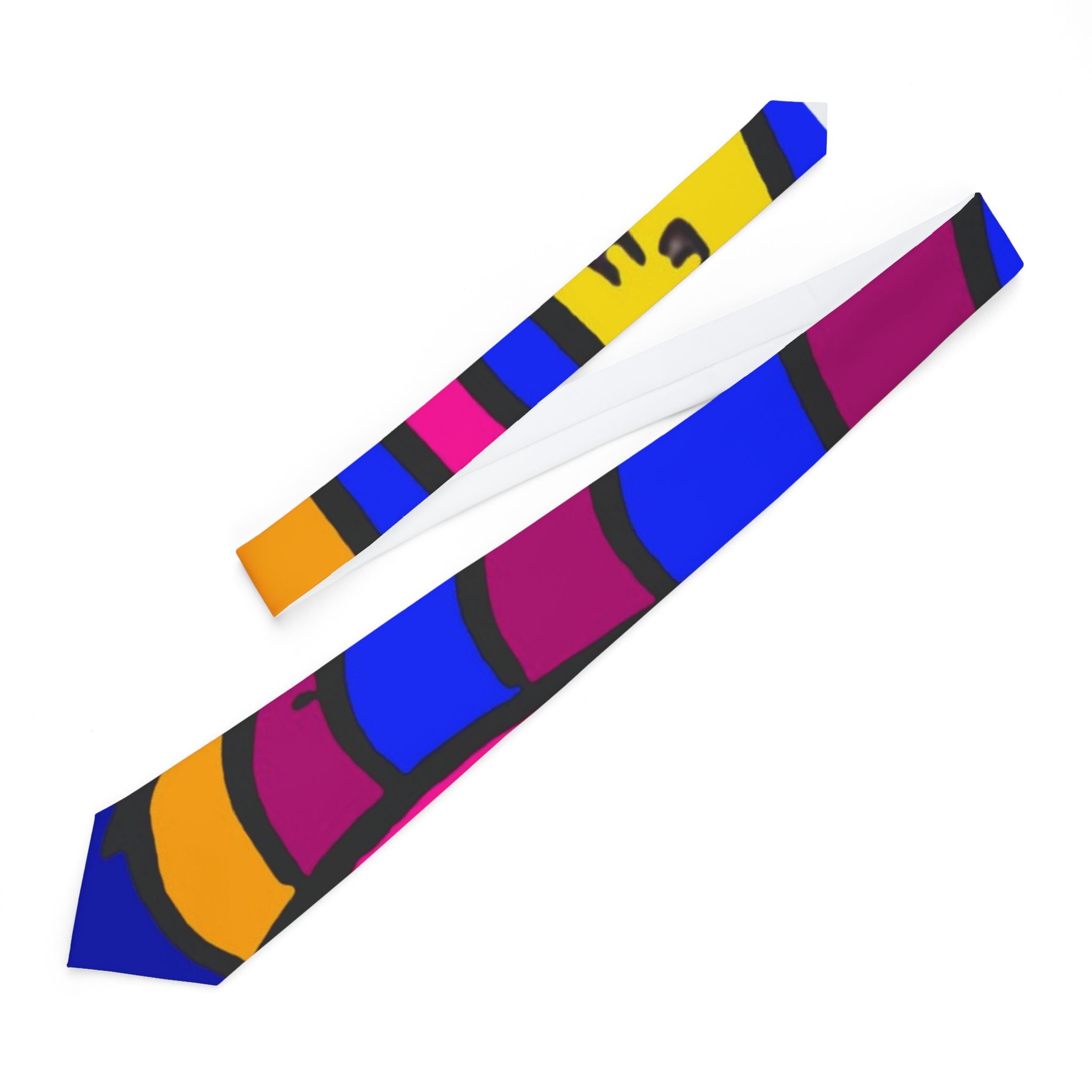 Portal Tie 9-Vibrant Graffiti Necktie for Creative Professionals
