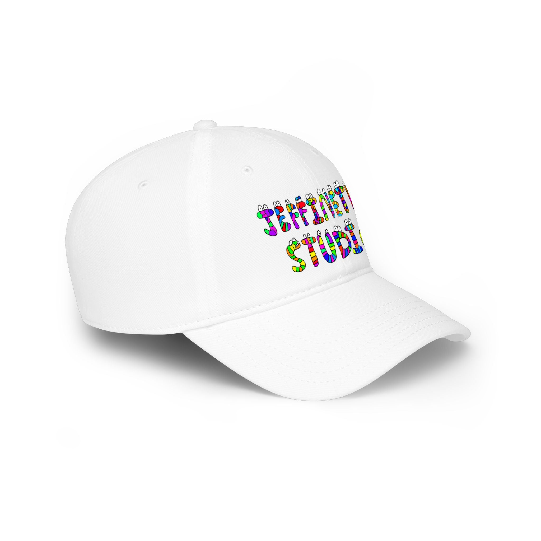The Jeffinetly Studios Hat! Low Profile Baseball Cap — "Supremely Studios" Colorful Logo Dad Hat