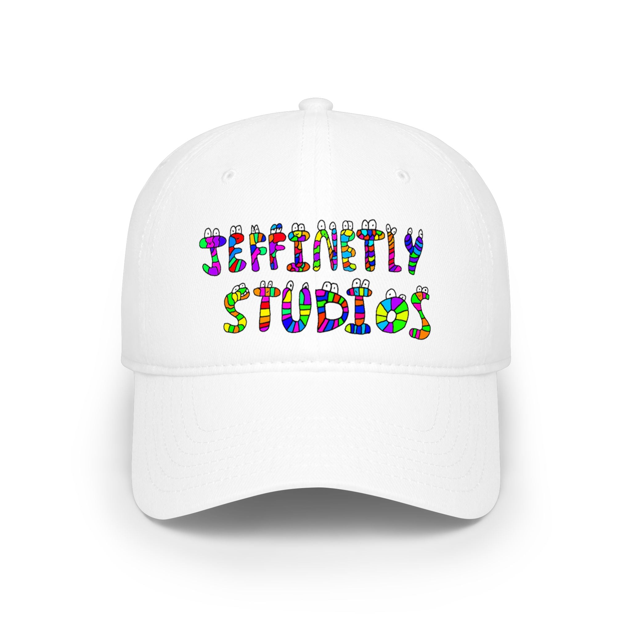 The Jeffinetly Studios Hat! Low Profile Baseball Cap — "Supremely Studios" Colorful Logo Dad Hat