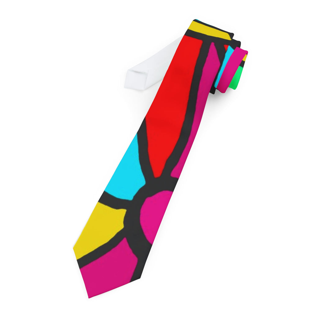 The Portal Tie 5 -Colorful Stained Glass Necktie