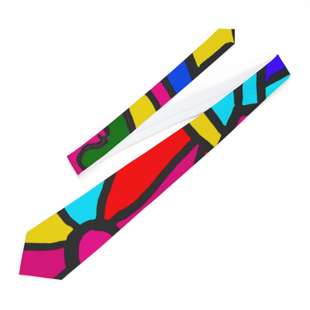 The Portal Tie 5 -Colorful Stained Glass Necktie